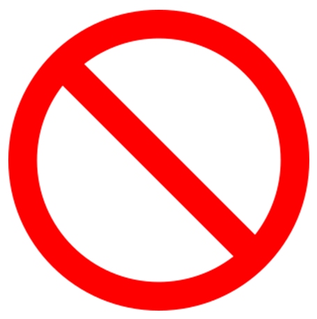 International "NO" symbol